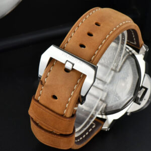 PAM416 44mm HWF Black Dial Brown Leather Strap A6497 - Image 9