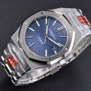 Royal Oak 15400 ORF 41MM Blue Textured Dial SS Bracelet A3120 Super Clone - Image 8