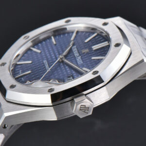 Royal Oak 15400 ORF 41MM Blue Textured Dial SS Bracelet A3120 Super Clone - Image 16
