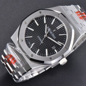 Royal Oak 15400 ORF 41MM Black Textured Dial SS Bracelet A3120 Super Clone - Image 8