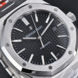 Royal Oak 15400 ORF 41MM Black Textured Dial SS Bracelet A3120 Super Clone - Image 17