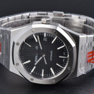 Royal Oak 15400 ORF 41MM Black Textured Dial SS Bracelet A3120 Super Clone - Image 18