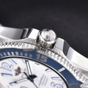 Superocean Automatic TF 44MM White Dial Blue Bezel SS Bracelet A2824 - Image 18