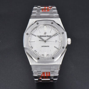 Royal Oak 15400 ORF 41MM White Textured Dial SS Bracelet A3120 Super Clone - Image 7