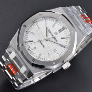 Royal Oak 15400 ORF 41MM White Textured Dial SS Bracelet A3120 Super Clone - Image 8