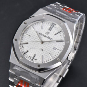 Royal Oak 15400 ORF 41MM White Textured Dial SS Bracelet A3120 Super Clone - Image 9