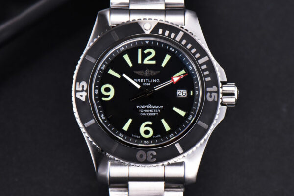 Superocean Automatic TF 44MM Black Dial SS Bracelet A2824