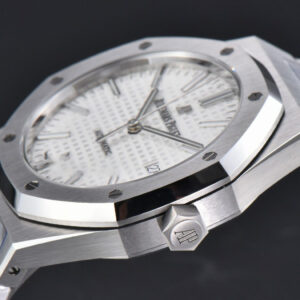 Royal Oak 15400 ORF 41MM White Textured Dial SS Bracelet A3120 Super Clone - Image 16
