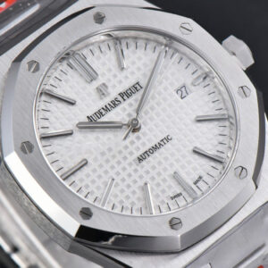 Royal Oak 15400 ORF 41MM White Textured Dial SS Bracelet A3120 Super Clone - Image 17