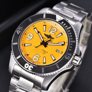 Superocean Automatic TF 44MM Yellow Dial Black Bezel SS Bracelet A2824 - Image 15