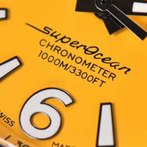 Superocean Automatic TF 44MM Yellow Dial Black Bezel SS Bracelet A2824 - Image 17
