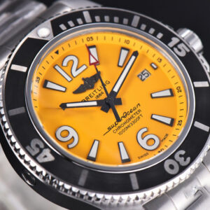 Superocean Automatic TF 44MM Yellow Dial Black Bezel SS Bracelet A2824 - Image 20
