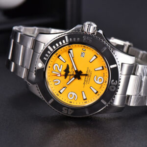 Superocean Automatic TF 44MM Yellow Dial Black Bezel SS Bracelet A2824 - Image 22