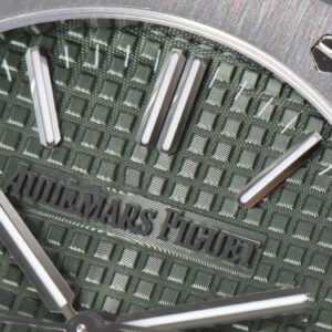 Royal Oak 15510 “50th Anniversary” ORF 41MM SS Green Dial SS Bracelet SA4302 - Image 10