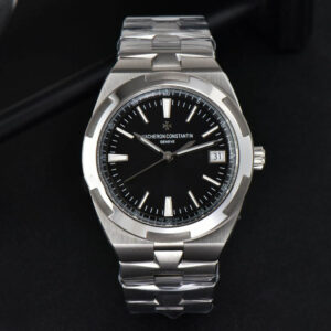 Overseas 4500V 41mm ZF Black Dial SS Bracelet A5100 - Image 8