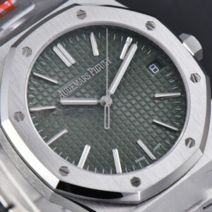 Royal Oak 15510 “50th Anniversary” ORF 41MM SS Green Dial SS Bracelet SA4302 - Image 16