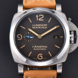 PAM1351 44mm TTF Brown Dial Brown Leather Strap P9001