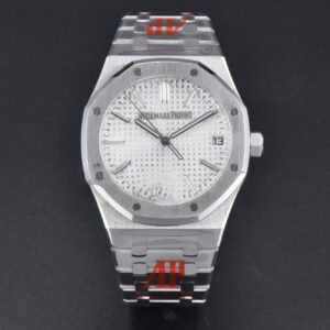 Royal Oak 15510 “50th Anniversary” ORF 41MM SS White Dial SS Bracelet SA4302 - Image 7