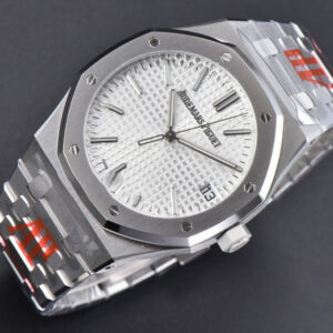 Royal Oak 15510 “50th Anniversary” ORF 41MM SS White Dial SS Bracelet SA4302 - Image 8