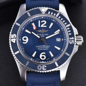 Superocean Automatic TF 44MM Blue Dial Blue Rubber Strap A2824