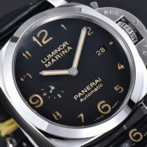 PAM910 TTF 44MM Black Dial Black Leather Strap P9010 - Image 27