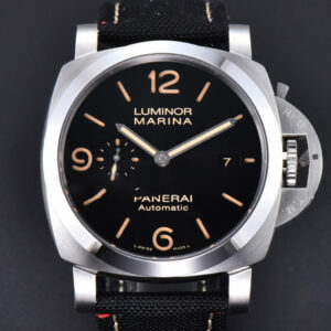 PAM1112 TTF 44MM Black Dial Black Nato Strap P9010