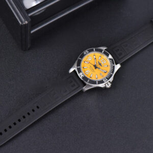 Superocean Automatic TF 44MM Yellow Dial Black Rubber Strap A2824 - Image 5