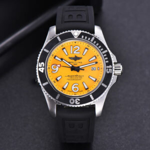 Superocean Automatic TF 44MM Yellow Dial Black Rubber Strap A2824 - Image 6