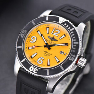 Superocean Automatic TF 44MM Yellow Dial Black Rubber Strap A2824 - Image 7