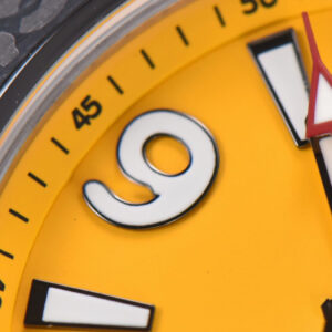 Superocean Automatic TF 44MM Yellow Dial Black Rubber Strap A2824 - Image 9