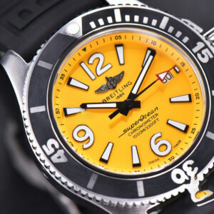 Superocean Automatic TF 44MM Yellow Dial Black Rubber Strap A2824 - Image 12