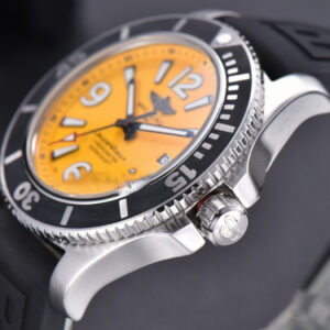 Superocean Automatic TF 44MM Yellow Dial Black Rubber Strap A2824 - Image 13