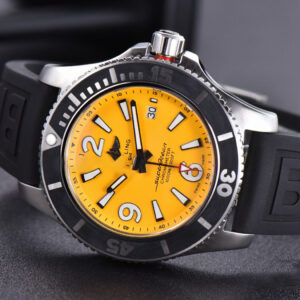 Superocean Automatic TF 44MM Yellow Dial Black Rubber Strap A2824 - Image 15