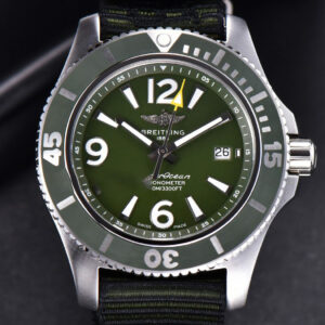 Superocean Automatic TF 44MM Green Dial Green Bezel Green Nylon Strap A2824