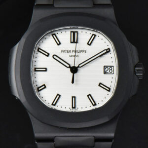 Nautilus 5711 PVD All Black PPF 40MM White Textured Dial PVD Bracelet 324CS V4