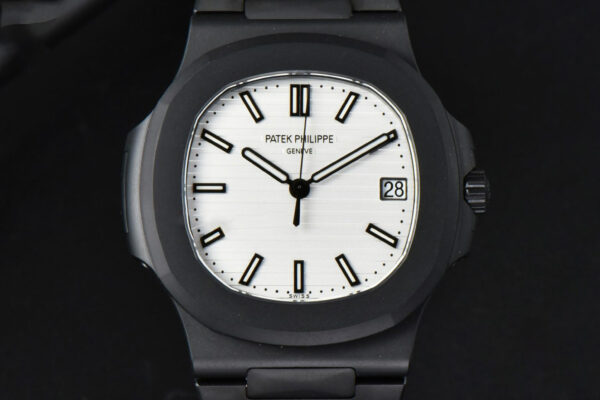 Nautilus 5711 PVD All Black PPF 40MM White Textured Dial PVD Bracelet 324CS V4