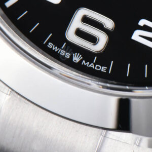 Air King 126900 40mm 904L Clean CF Black Dial SS Bracelet VR3230 - Image 6