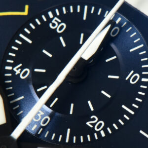 Pilot Chrono Blue Angels Black Ceramic 44mm YLF Blue Diam Blue Leather Strap A7750 - Image 2