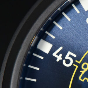 Pilot Chrono Blue Angels Black Ceramic 44mm YLF Blue Diam Blue Leather Strap A7750 - Image 6