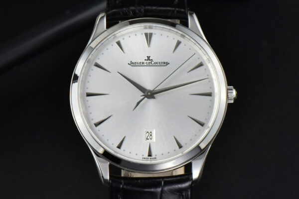 Master Ultra Thin Date 1282510 40mm ZF Silver Dial Black Leather Strap A899