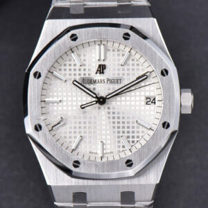 Royal Oak 15500 OMF 41MM White Textured Dial SS Bracelet MIYOTA 9015 V2