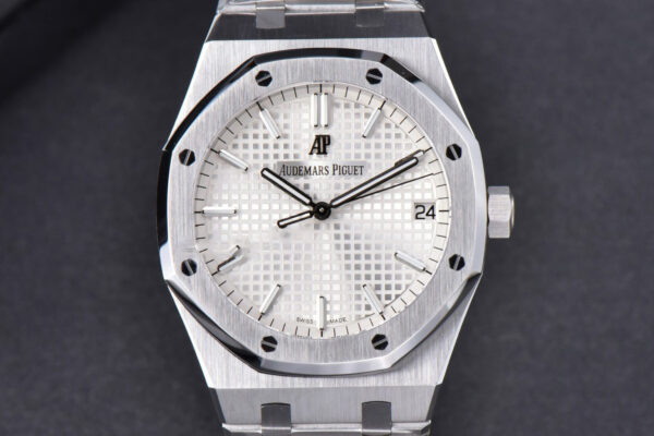Royal Oak 15500 OMF 41MM White Textured Dial SS Bracelet MIYOTA 9015 V2