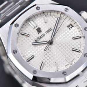 Royal Oak 15500 OMF 41MM White Textured Dial SS Bracelet MIYOTA 9015 V2 - Image 10