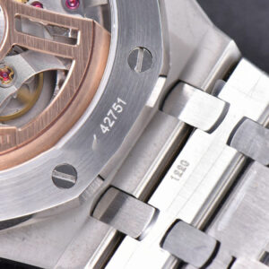 Royal Oak 15500 OMF 41MM Gray Textured Dial SS Bracelet MIYOTA 9015 V2 - Image 8