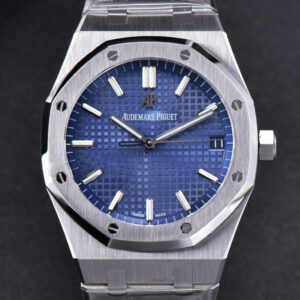 Royal Oak 15500 OMF 41MM Blue Textured Dial SS Bracelet MIYOTA 9015 V2