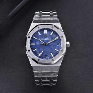 Royal Oak 15500 OMF 41MM Blue Textured Dial SS Bracelet MIYOTA 9015 V2 - Image 16