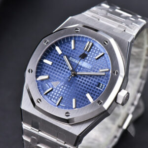Royal Oak 15500 OMF 41MM Blue Textured Dial SS Bracelet MIYOTA 9015 V2 - Image 18
