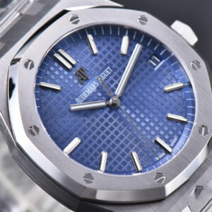 Royal Oak 15500 OMF 41MM Blue Textured Dial SS Bracelet MIYOTA 9015 V2 - Image 22