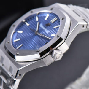 Royal Oak 15500 OMF 41MM Blue Textured Dial SS Bracelet MIYOTA 9015 V2 - Image 23