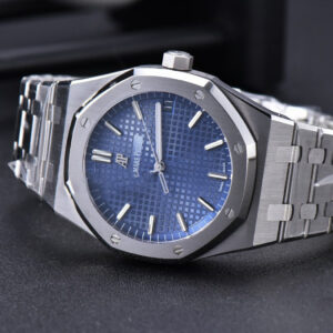 Royal Oak 15500 OMF 41MM Blue Textured Dial SS Bracelet MIYOTA 9015 V2 - Image 25